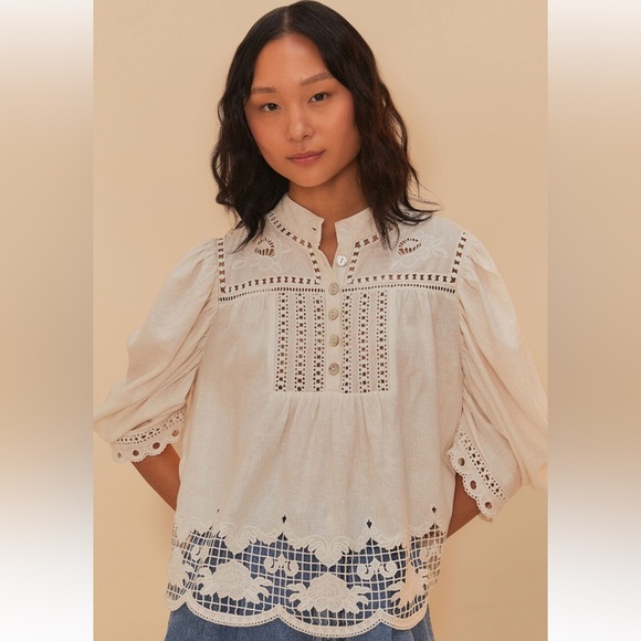 FARM Rio off white blouse - Picture 1 of 16